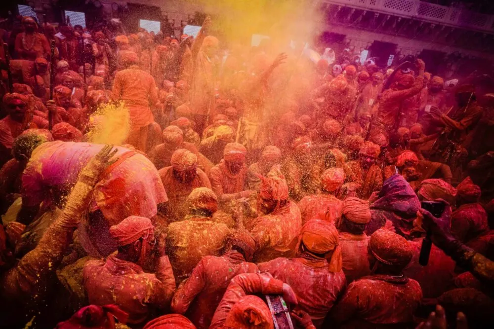 India Holi Festival Kleuren Poeder