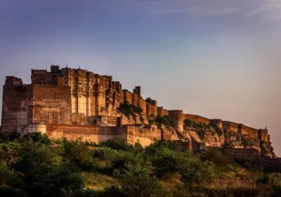 Jodhpur India Fort Zonsondergang